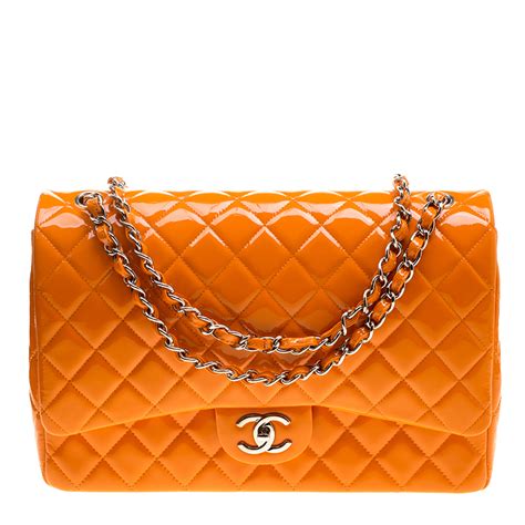 chanel orange qwilted leather wallet on chain|chanel wallet on chain price.